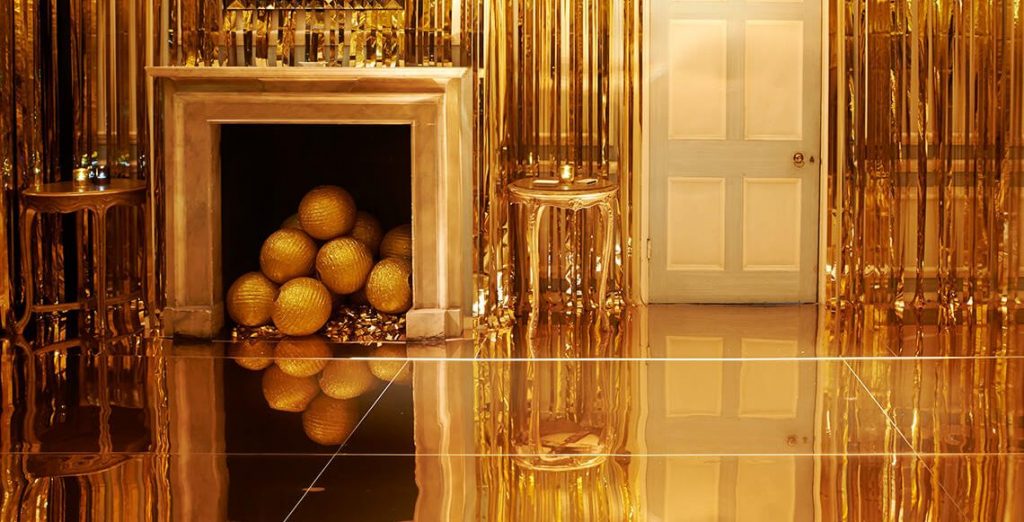 Gold Mirror Dance Floor Furniture4Events