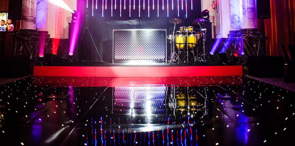 Starlit Black LED Dance Floor Furniture4Events