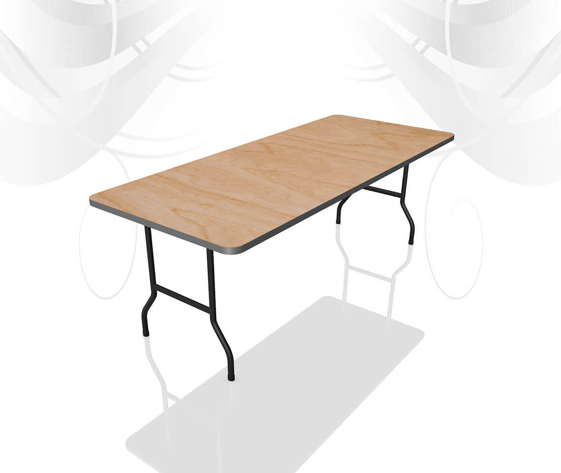 6ft x 2ft 6in Trestle Table Furniture4Events