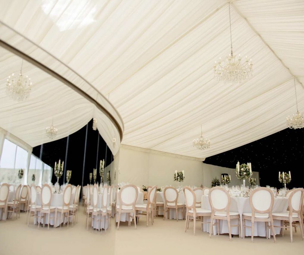 Slatted Silver Mirror Bar Furniture4Events