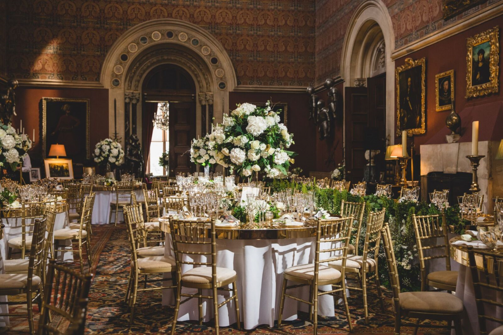 Gold Mirror Round Dining Table Furniture4Events