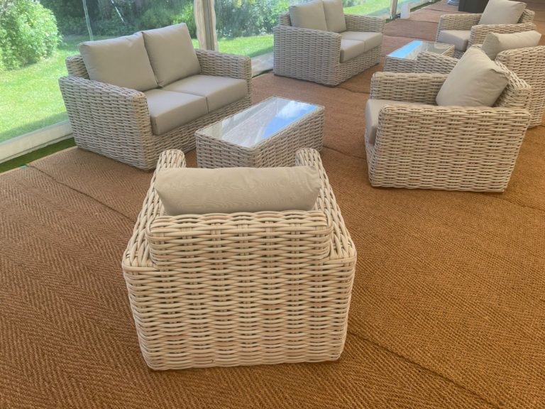 Indoor Rattan Sofa Set Furniture4Events
